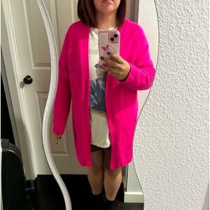 Hot Pink Cardigan